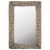 vidaXL Mirror Wicker Brown 15.7 x23.6 Perspective: front