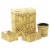 vidaXL 4 Piece Bathroom Set Water Hyacinth Perspective: front