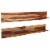 vidaXL Wall Shelves 2 pcs 66.5 x10.2 x7.9  Solid Sheesham Wood Perspective: front