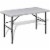 vidaXL Foldable Garden Table 48 HDPE White Perspective: front