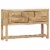 vidaXL Sideboard 47.2 x11.8 x29.5 Solid Mango Wood Perspective: front