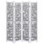 vidaXL 4-Panel Room Divider Gray 55.1 x65 Solid Wood Perspective: front