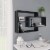 vidaXL Wall Shelves Black 40.9 x7.9 x23  Engineered Wood Perspective: front