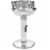 vidaXL Pedestal Charcoal BBQ Grill Stainless Steel Perspective: front