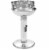 vidaXL Pedestal Charcoal BBQ Grill Stainless Steel Perspective: front