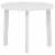 vidaXL Patio Table White 35 Plastic Perspective: front