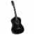 vidaXL Classical Guitar for Beginner Black 4/4 39  Basswood Perspective: front