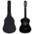 vidaXL 8 Piece Classical Guitar Beginner Set Black 1/2 34 Perspective: front