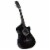 vidaXL Western Classical Cutaway Guitar with 6 Strings Black 38 Perspective: front