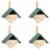vidaXL Bird Houses 4 pcs 9.4 x6.3 x11.8 Firwood Perspective: front