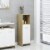 vidaXL Bathroom Cabinet White and Sonoma Oak 11.8 x11.8 x37.4  Engineered Wood Perspective: front