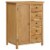 vidaXL Wardrobe 29.9 x20.5 x41.3 Solid Oak Wood Perspective: front
