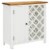 vidaXL Wine Cabinet 31.5 x12.6 x31.5 Solid Oak Wood Perspective: front