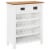 vidaXL Wine Cabinet 28.3 x12.6 x35.4 Solid Oak Wood Perspective: front