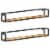 vidaXL Wall Shelves 2 pcs 47.2 Solid Acacia Wood Perspective: front