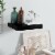 vidaXL Floating Wall Shelf High Gloss Black 9.1 x9.3 x1.5 MDF Perspective: front