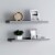 vidaXL Picture Frame Ledge Shelves 2 pcs Gray 15.7 x3.5 x1.2  MDF Perspective: front