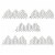 vidaXL Garden Trellis Fences 5 pcs 66.9 x29.5 Willow Perspective: front