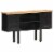vidaXL Sideboard 43.3 x11.8 x25.6 Solid Rough Mango Wood and Steel Perspective: front