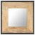 vidaXL Mirror 19.7 x19.7  Solid Mango Wood Perspective: front