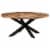 vidaXL Dining Table Round 68.9 x29.5 Acacia Wood with Honey Finish Perspective: front