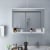 vidaXL LED Bathroom Mirror Cabinet White 31.5 x5.9 x23.6 MDF Perspective: front