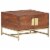 vidaXL Coffee Table Honey Brown 26.4 x26.4 x17.7 Solid Acacia Wood Perspective: front