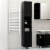 vidaXL Bathroom Cabinet Black 11.8 x11.8 x70.5 Engineered Wood Perspective: front