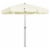 vidaXL Beach Umbrella Sand Yellow 78.7 x49.2 Perspective: front