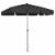 vidaXL Beach Umbrella Black 78.7 x49.2 Perspective: front