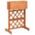 vidaXL Garden Trellis Planter Orange 17.7 x11.8 x29.1  Solid Firwood Perspective: front