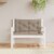 Vidaxl Cushion For Swing Chair Taupe 39.4  Fabric Perspective: front