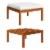 Vidaxl Patio Footstool With Cushion Solid Acacia Wood Perspective: front