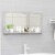 vidaXL Bathroom Mirror Concrete Gray 31.5 x4.1 x14.6  Engineered Wood Perspective: front