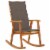 vidaXL Rocking Chair with Cushions Solid Acacia Wood Perspective: front