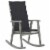 vidaXL Rocking Chair with Cushions Gray Solid Acacia Wood Perspective: front