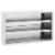 vidaXL Kitchen Wall Cabinet 47.2 x15.7 x29.5  Stainless Steel Perspective: front