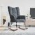 vidaXL Rocking Chair Dark Gray Velvet Perspective: front