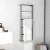 vidaXL Towel Rack Black 17.7 x3.9 x45.3 Steel Perspective: front