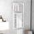 vidaXL Towel Rack White 23.6 x3.9 x45.7  Steel Perspective: front