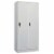vidaXL Wardrobe Light Gray 31.5 x19.7 x70.9 Steel Perspective: front
