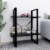 Vidaxl 2-Tier Book Cabinet Black 23.6 X11.8 X27.6  Chipboard Perspective: front