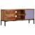 vidaXL TV Stand Honey Brown and Gray 43.3 x11.8 x19.7 Solid Wood Acacia Perspective: front
