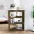 vidaXL Book Cabinet/Room Divider Honey Brown 31.5 x11.8 x40.7 Wood Pine Perspective: front