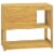 vidaXL Bathroom Cabinet 33.5 x15.7 x29.5 Solid Wood Teak Perspective: front
