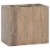 vidaXL Wall-mounted Bathroom Cabinet 17.7 x11.8 x15.7 Solid Wood Teak Perspective: front