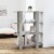 vidaXL Book Cabinet/Room Divider Concrete Gray 39.4 x11.8 x48.6 Perspective: front