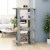 vidaXL Book Cabinet/Room Divider Concrete Gray 31.5 x11.8 x48.6 Perspective: front