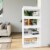 vidaXL Book Cabinet/Room Divider White 23.6 x11.8 x53.1 Engineered Wood Perspective: front