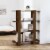 vidaXL Book Cabinet/Room Divider Brown Oak 39.4 x11.8 x48.6 Perspective: front